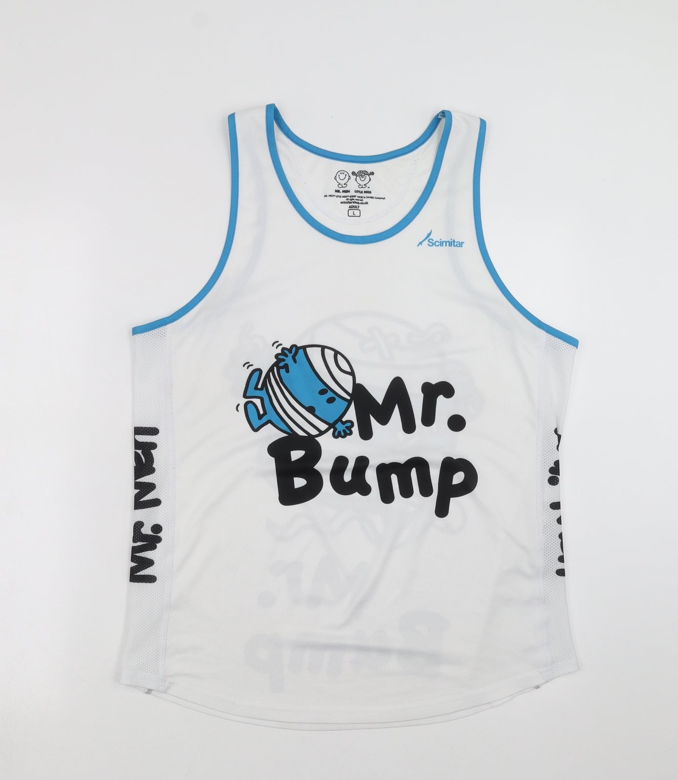 Scimitar  Mens White   Basic Tank Size L  - Mr Bump