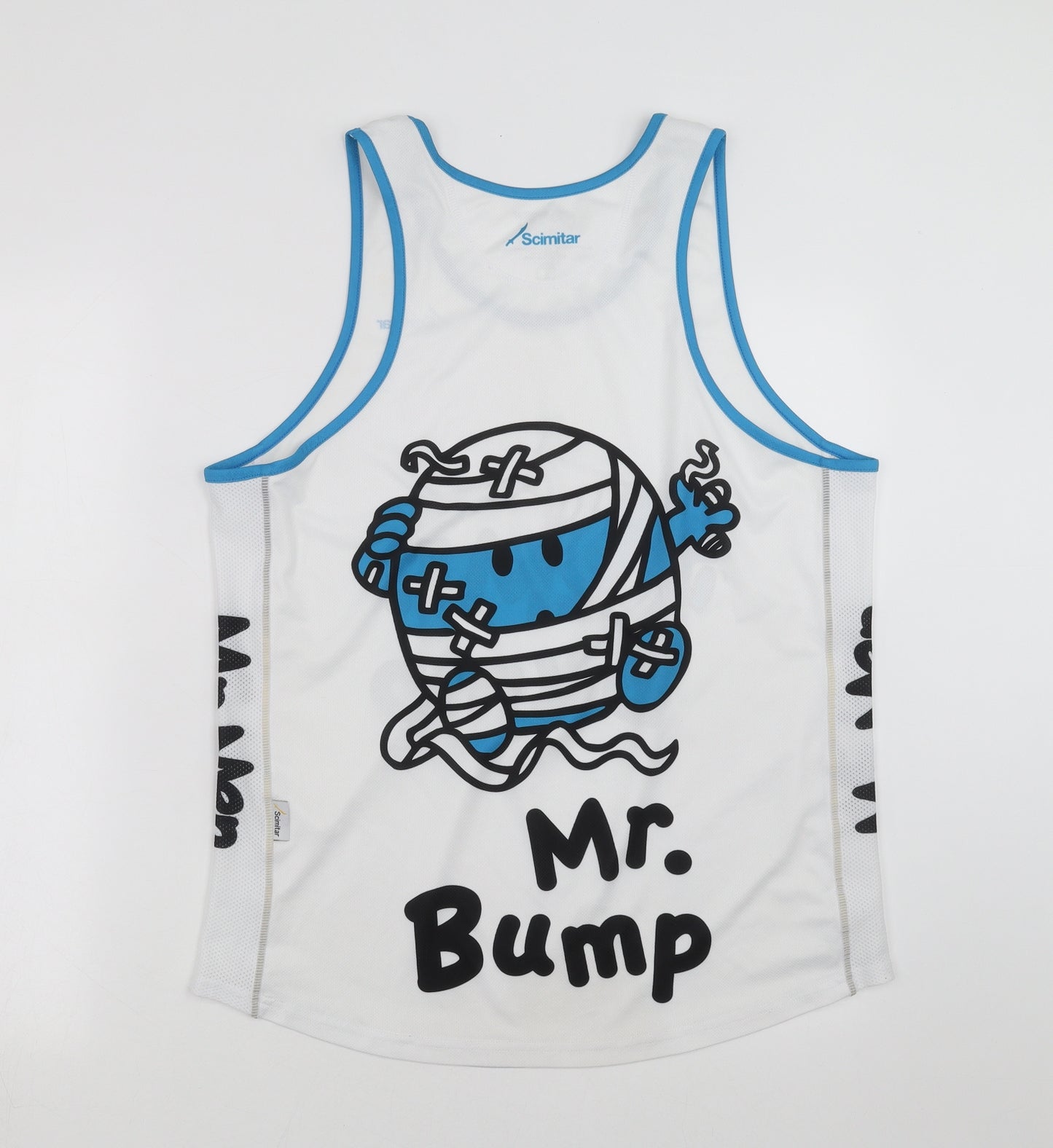 Scimitar  Mens White   Basic Tank Size L  - Mr Bump