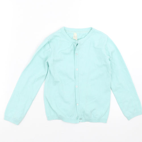 Young Dimension Girls Green  Knit Cardigan Jumper Size 7-8 Years