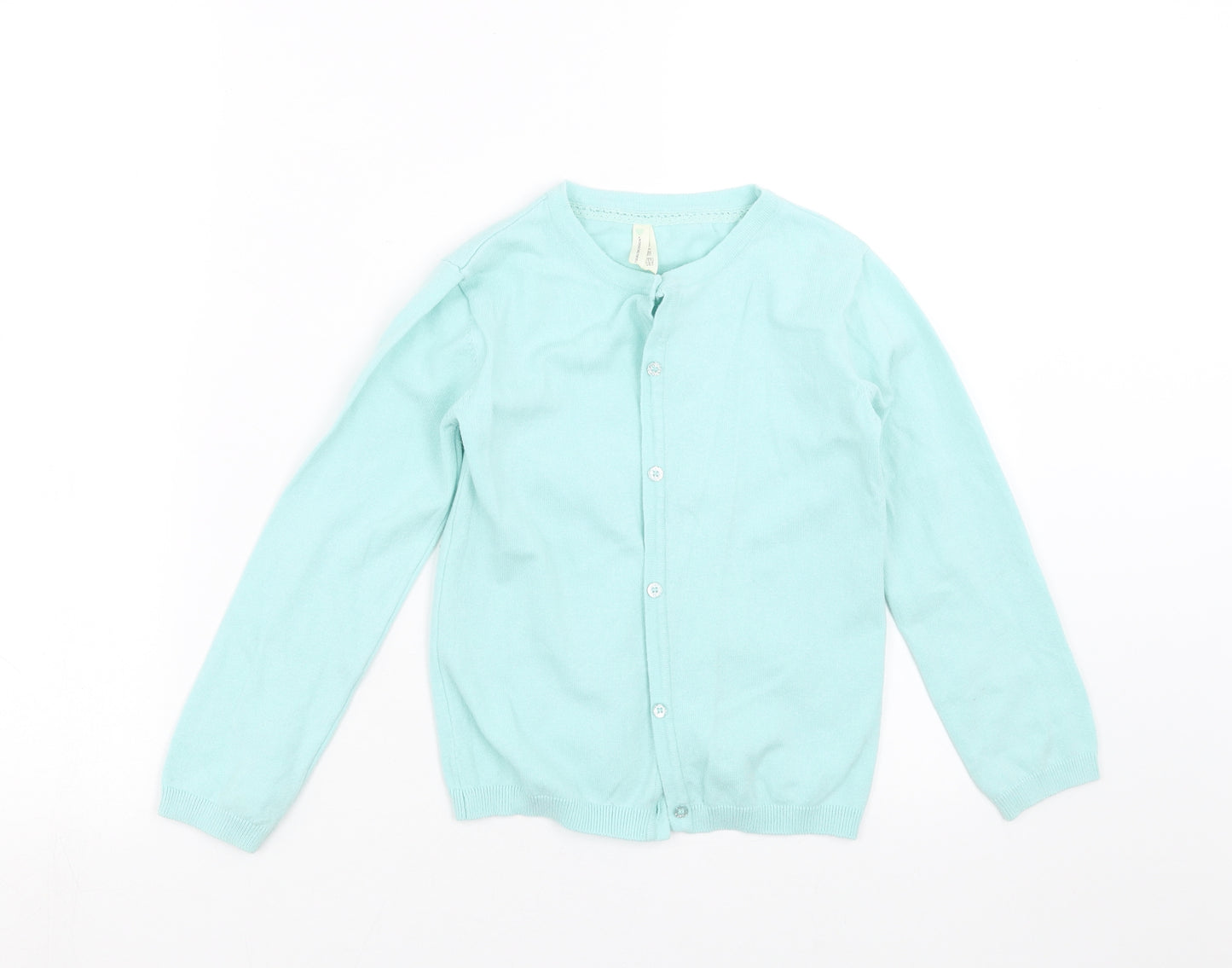 Young Dimension Girls Green  Knit Cardigan Jumper Size 7-8 Years