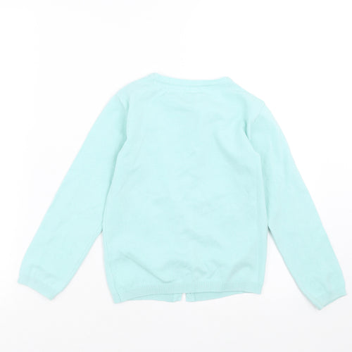 Young Dimension Girls Green  Knit Cardigan Jumper Size 7-8 Years