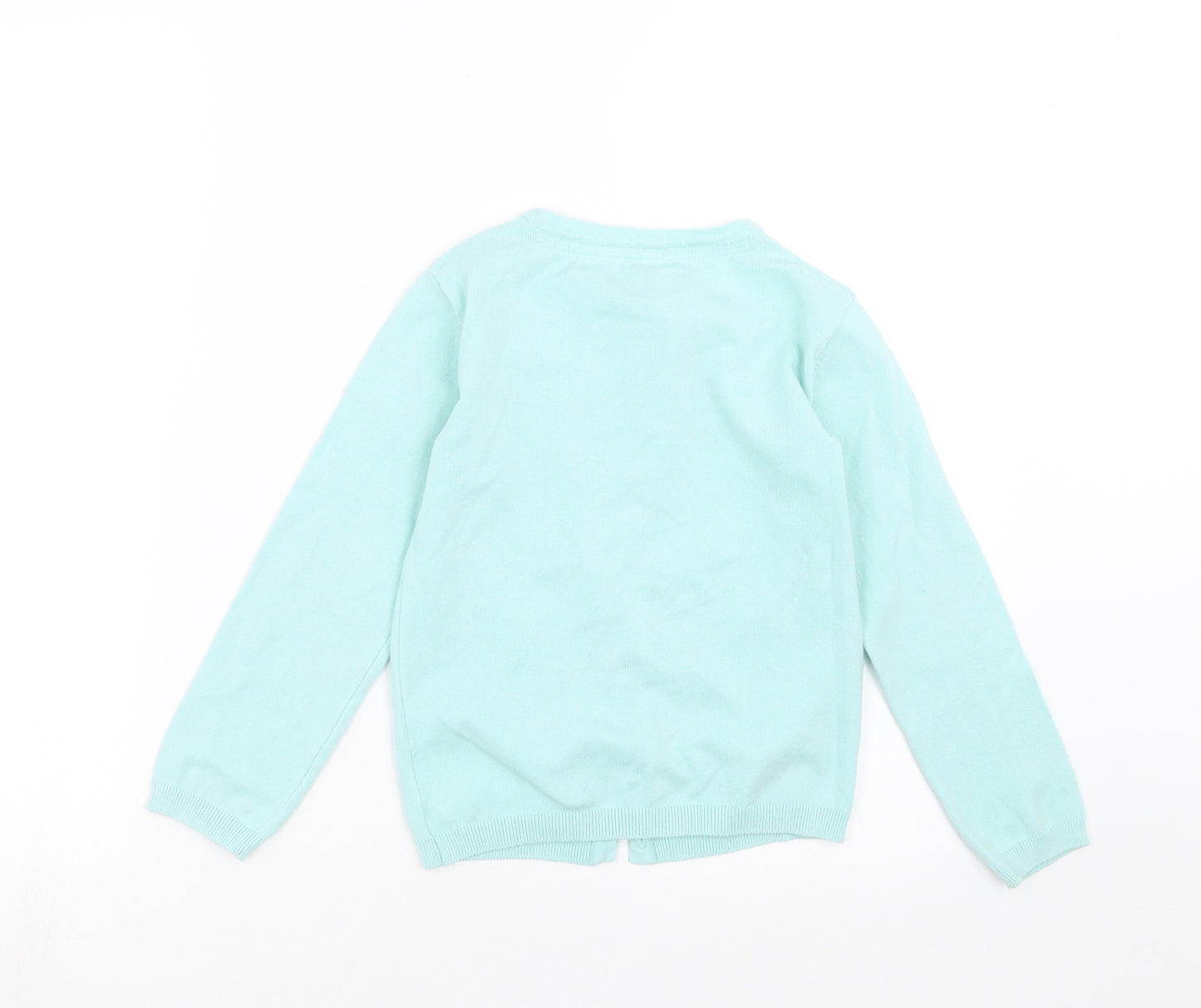 Young Dimension Girls Green  Knit Cardigan Jumper Size 7-8 Years