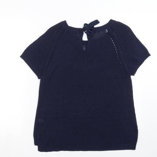 TU Womens Blue  Knit Pullover Jumper Size 16