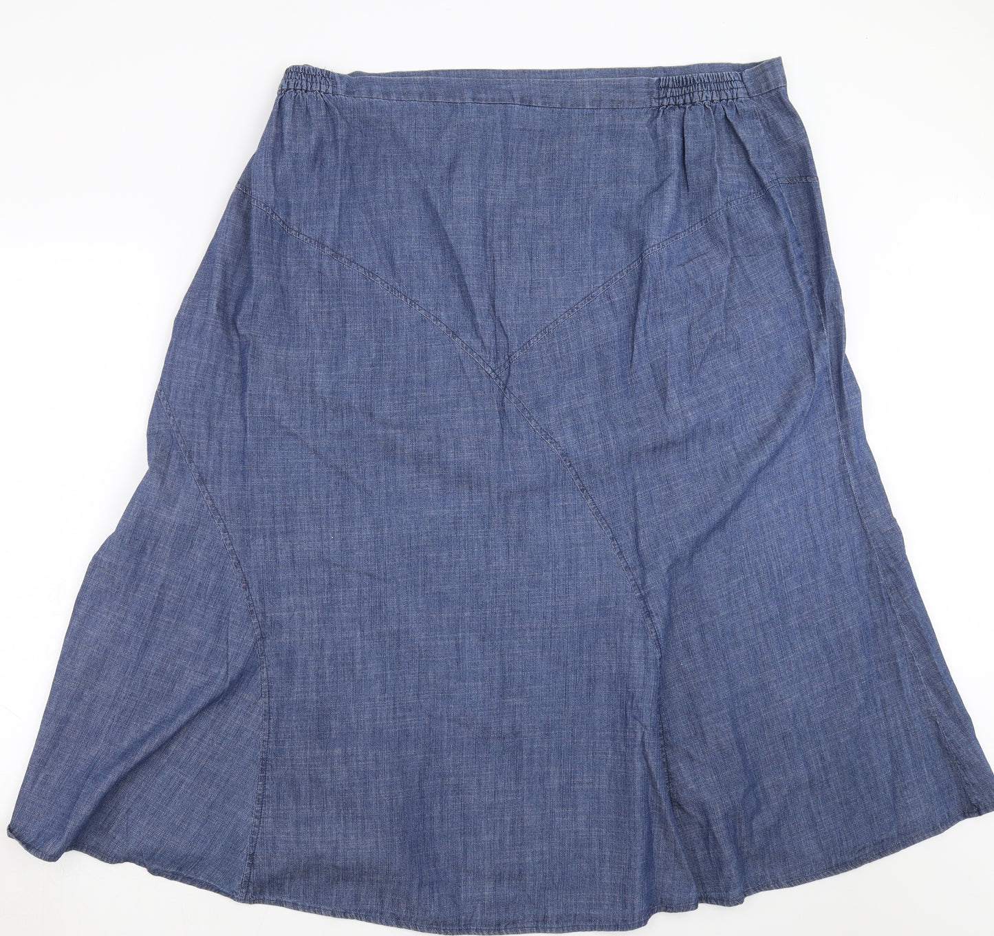 Ann Harvey Womens Blue  Denim A-Line Skirt Size 28
