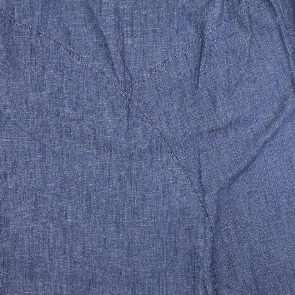 Ann Harvey Womens Blue  Denim A-Line Skirt Size 28