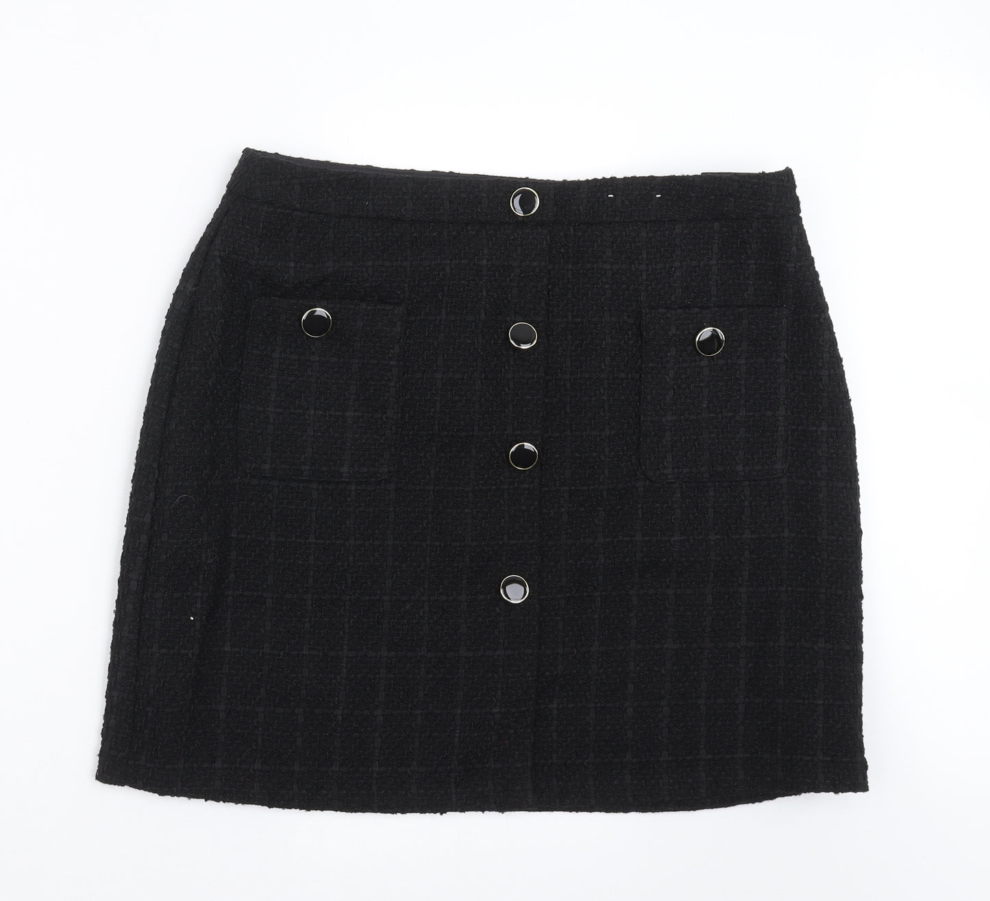 F&F Womens Black   A-Line Skirt Size 16