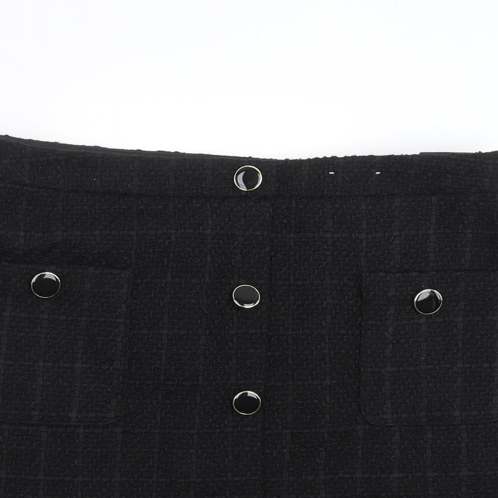 F&F Womens Black   A-Line Skirt Size 16