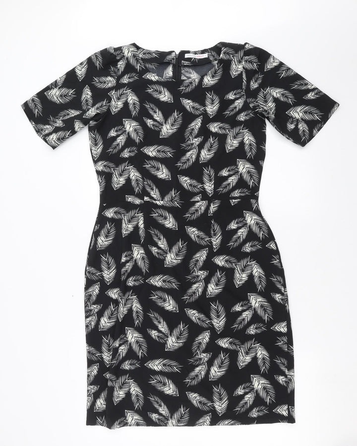 Trollied dolly Womens Black   Shift  Size L  - feather print