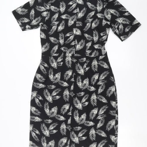 Trollied dolly Womens Black   Shift  Size L  - feather print