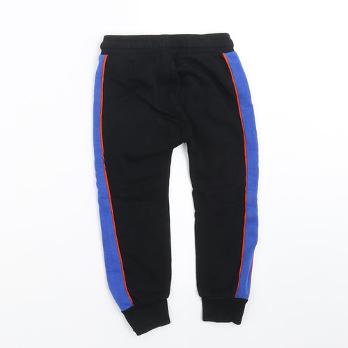 NEXT Boys Black   Jogger Trousers Size 3-4 Years - Side Stripe