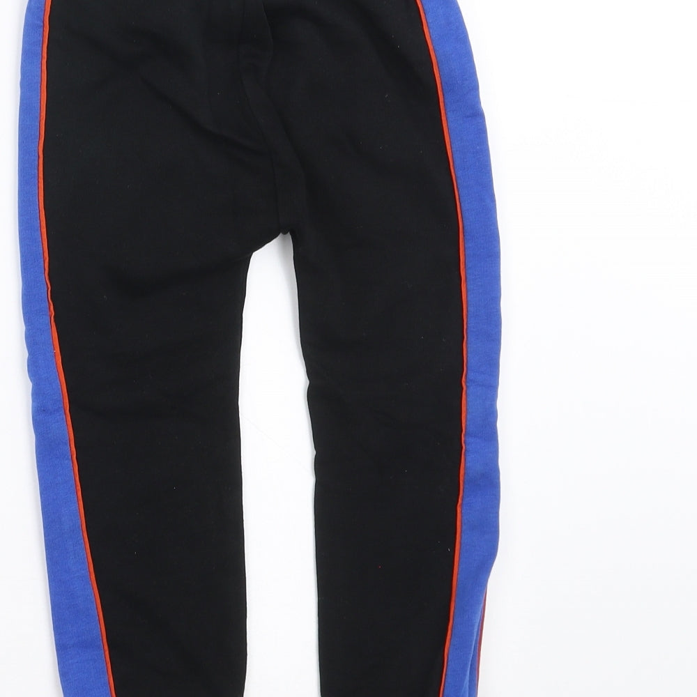 NEXT Boys Black   Jogger Trousers Size 3-4 Years - Side Stripe