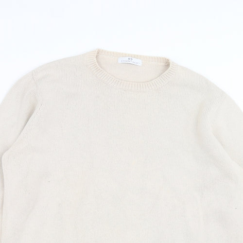 Essentials Womens Beige  Knit Pullover Jumper Size 14