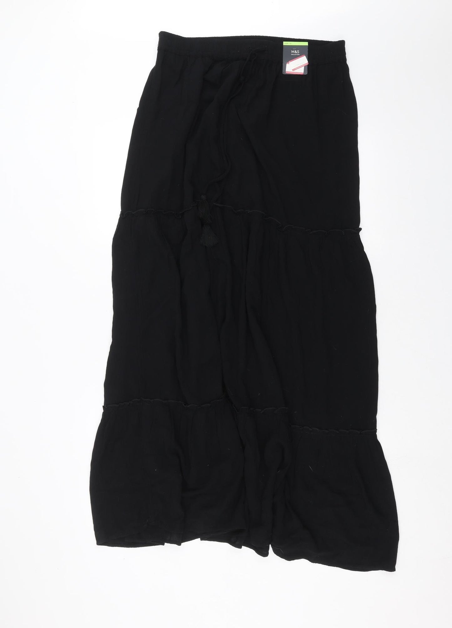 Marks and Spencer Womens Black   Maxi Skirt Size 12