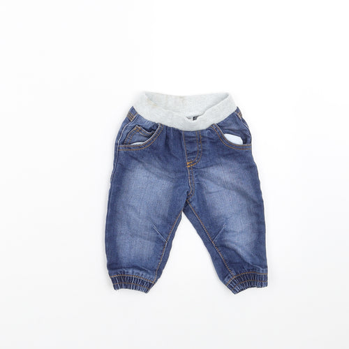 F&F Baby Blue  Denim Jogger Jeans Size 3-6 Months