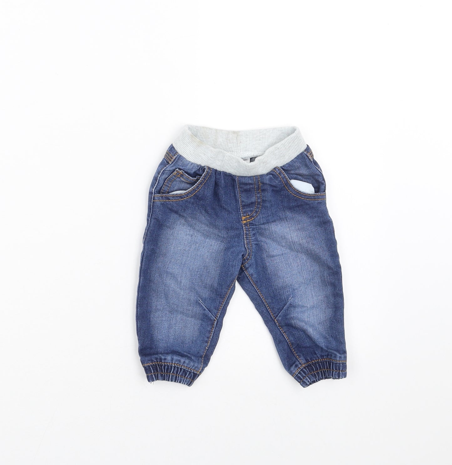 F&F Baby Blue  Denim Jogger Jeans Size 3-6 Months