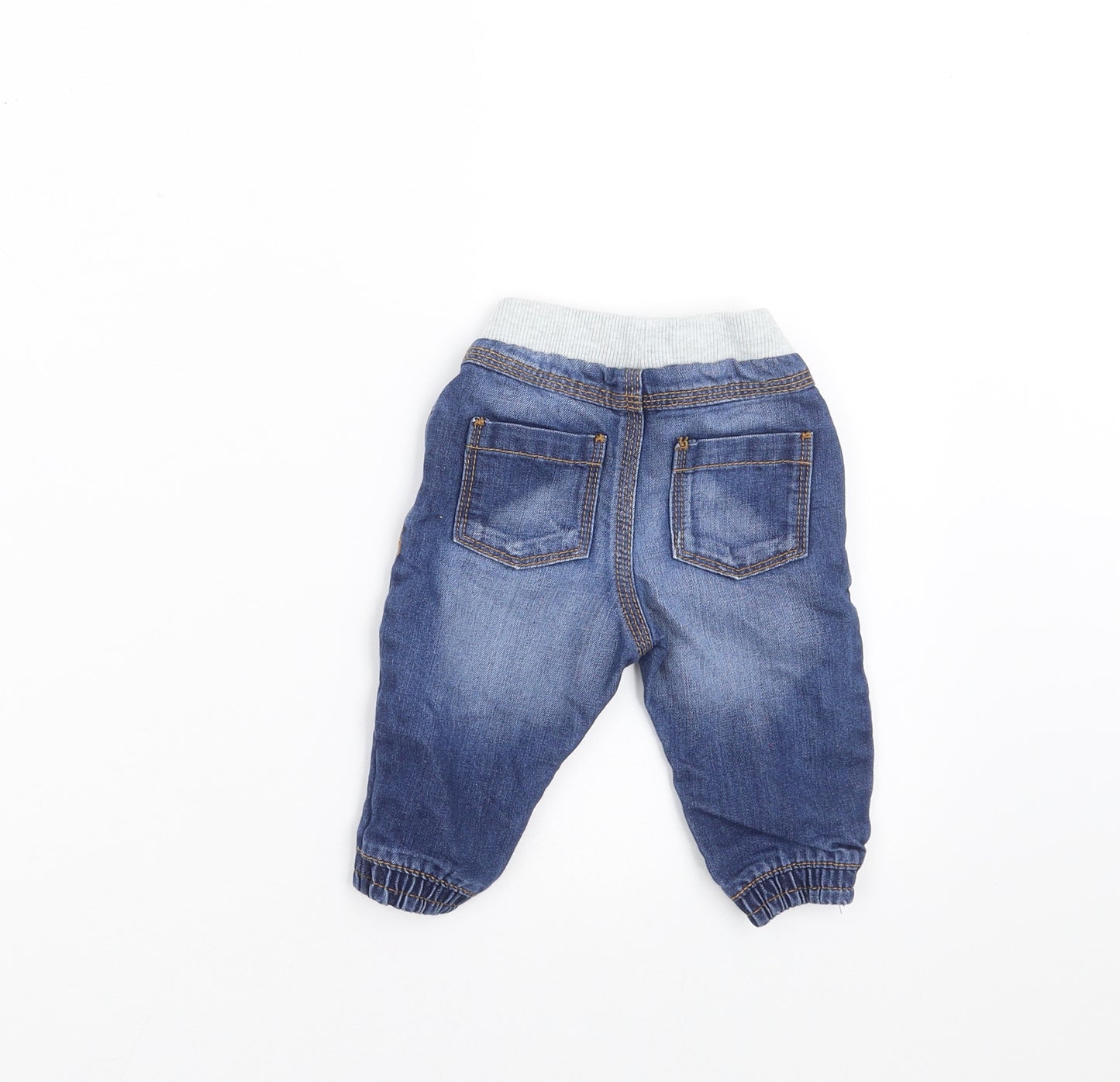 F&F Baby Blue  Denim Jogger Jeans Size 3-6 Months
