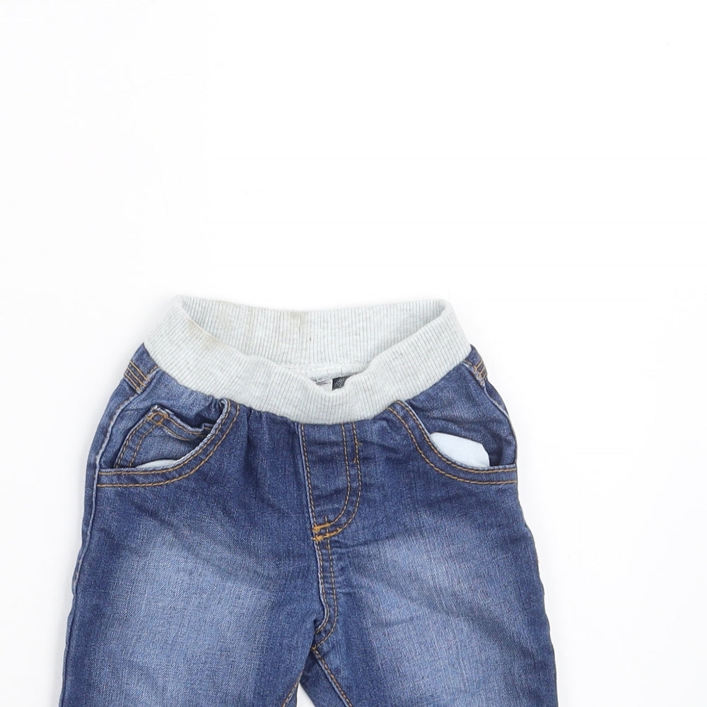 F&F Baby Blue  Denim Jogger Jeans Size 3-6 Months