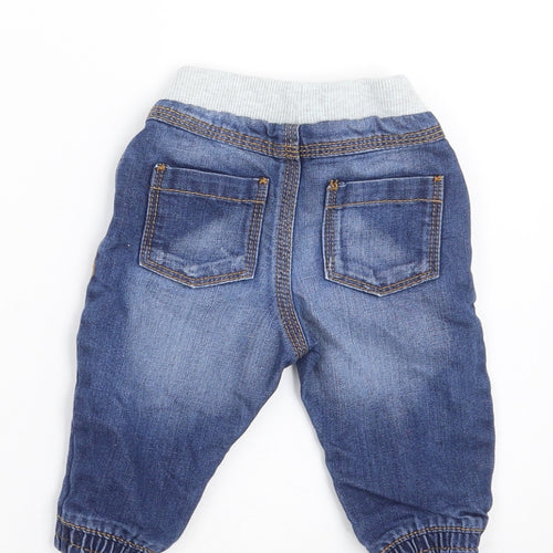 F&F Baby Blue  Denim Jogger Jeans Size 3-6 Months