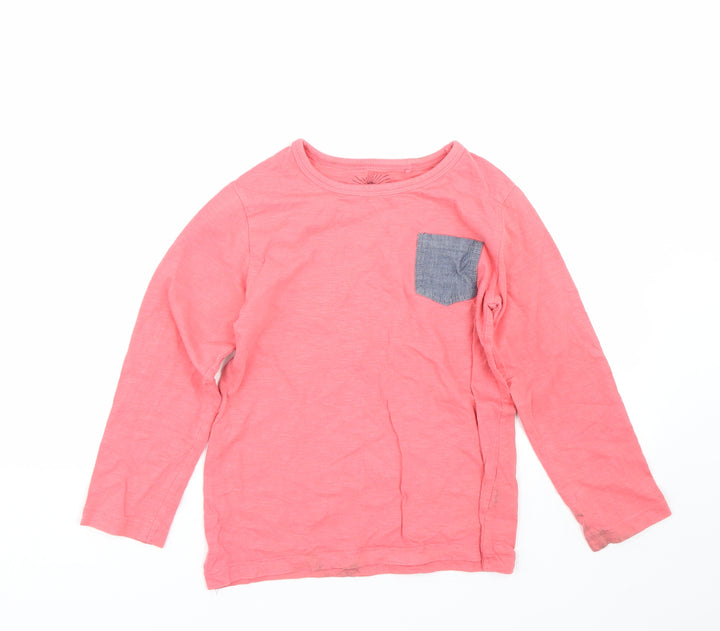 NEXT Girls Red Basic T-Shirt Size 5-6 Years