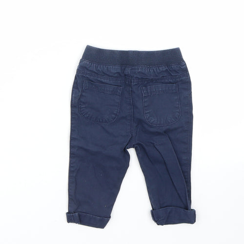 Matalan Boys Blue   Cargo Trousers Size 3-6 Months
