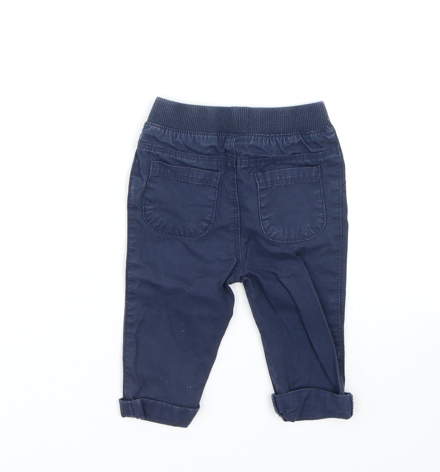 Matalan Boys Blue   Cargo Trousers Size 3-6 Months