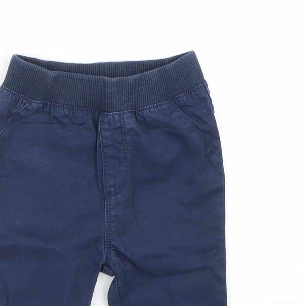 Matalan Boys Blue   Cargo Trousers Size 3-6 Months
