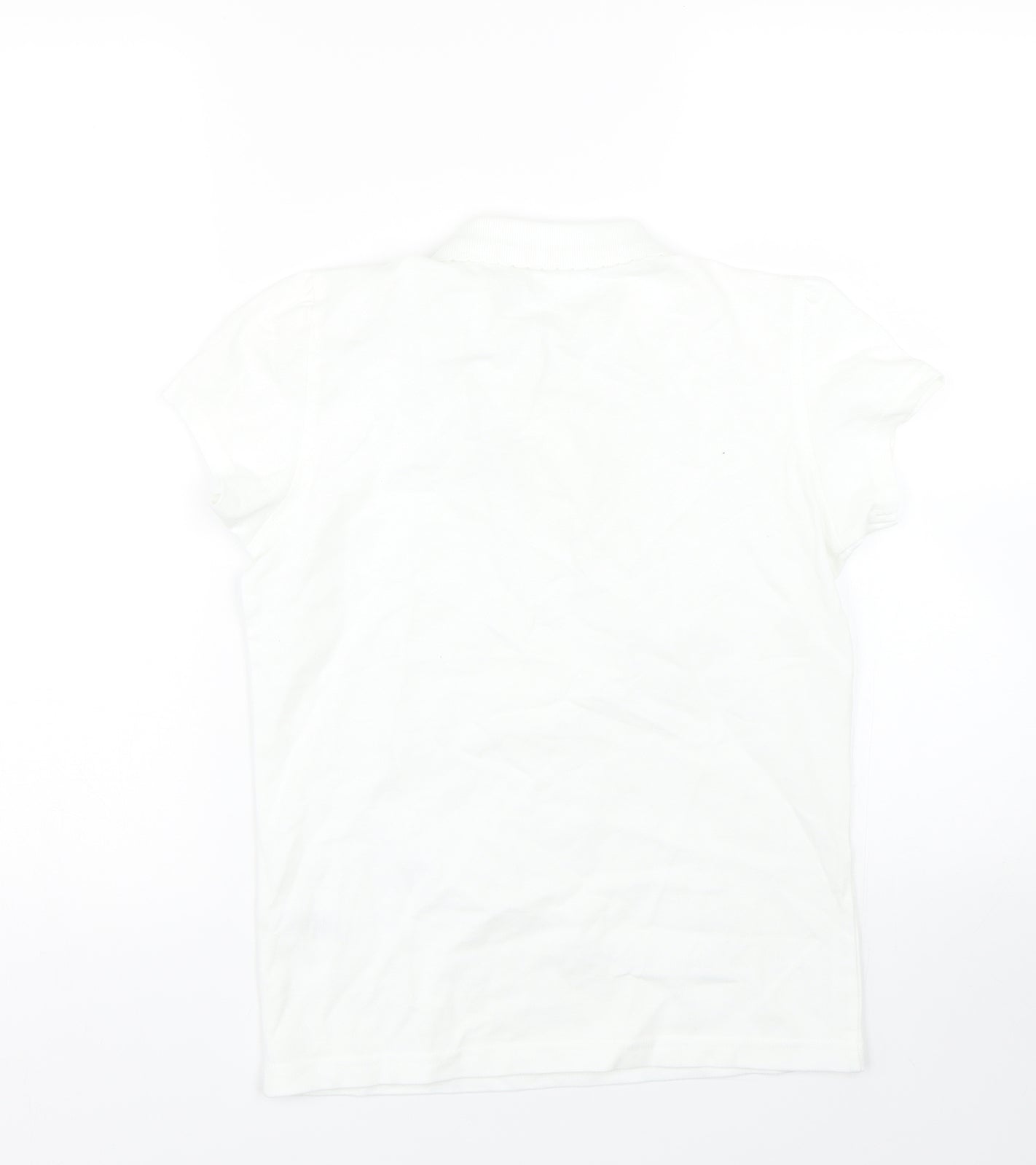 George Girls White   Basic Polo Size 10-11 Years  - PE kit