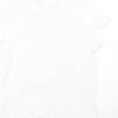 George Girls White   Basic Polo Size 10-11 Years  - PE kit