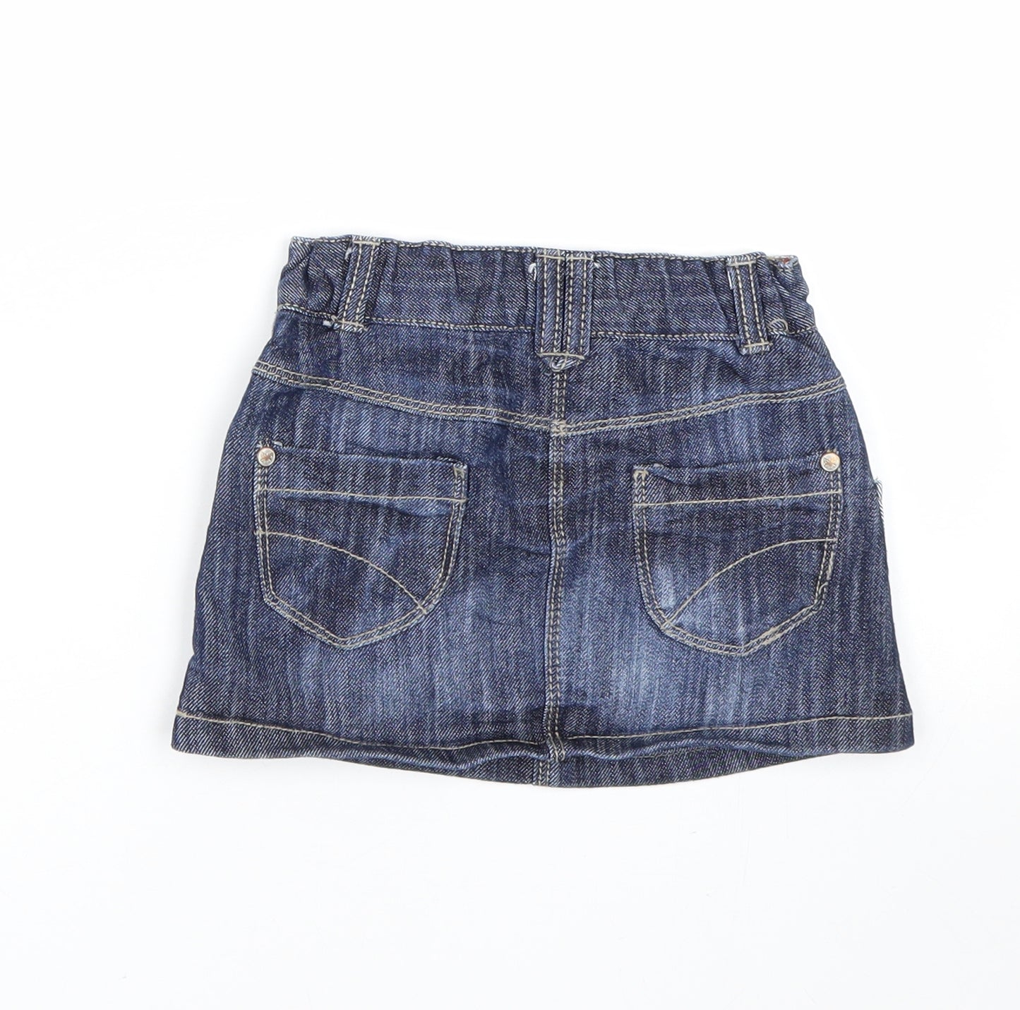 NEXT Girls Blue  Denim Mini Skirt Size 12-18 Months