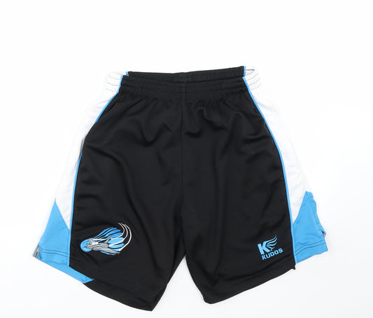 Kudos Mens Black   Sweat Shorts Size S
