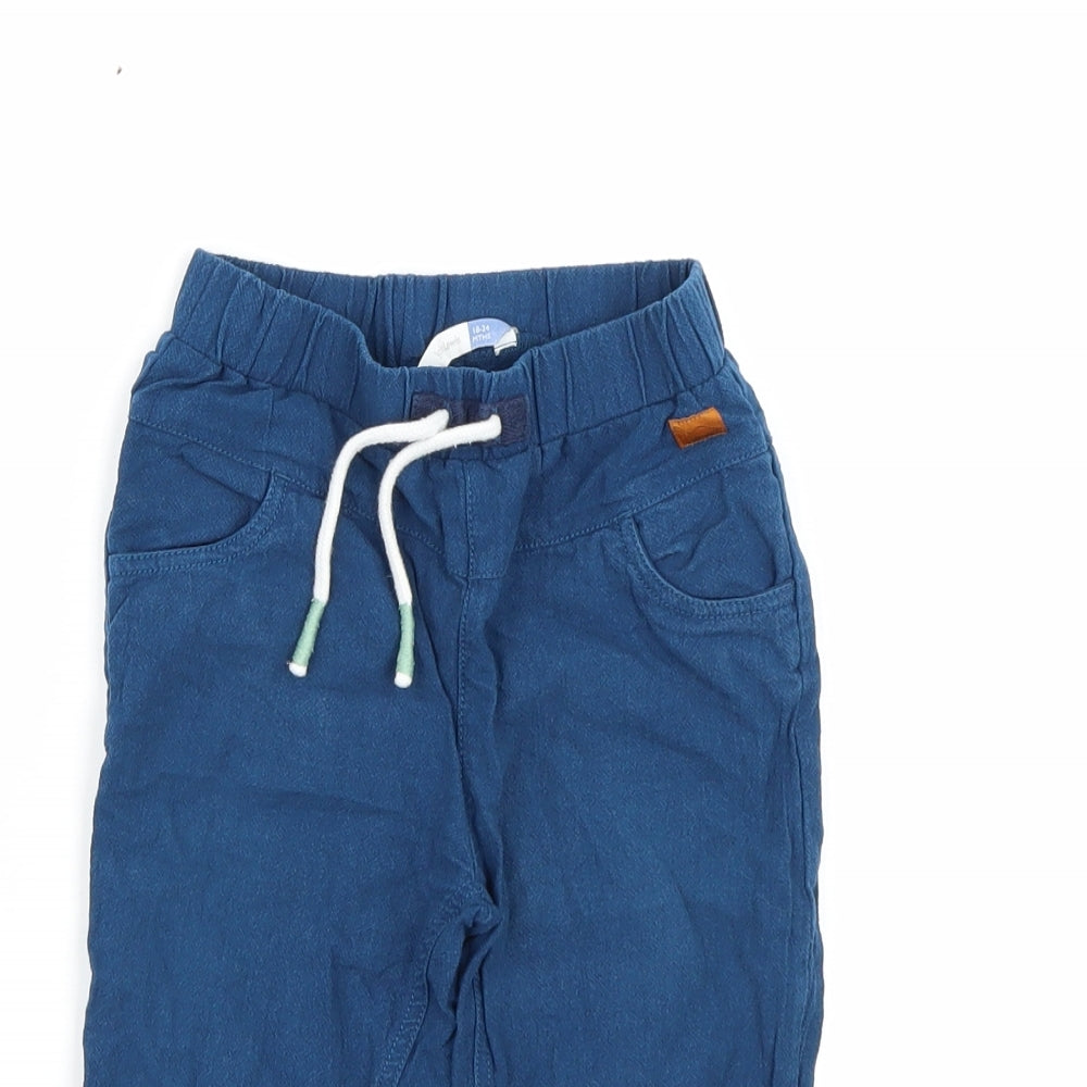 John Lewis Boys Blue   Sweatpants Trousers Size 18-24 Months