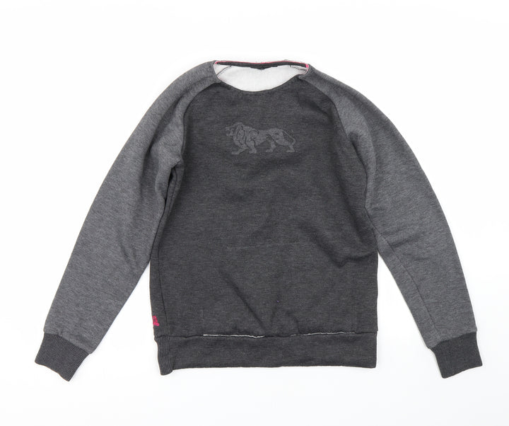 Lonsdale Womens Grey Pullover Sweatshirt Size M