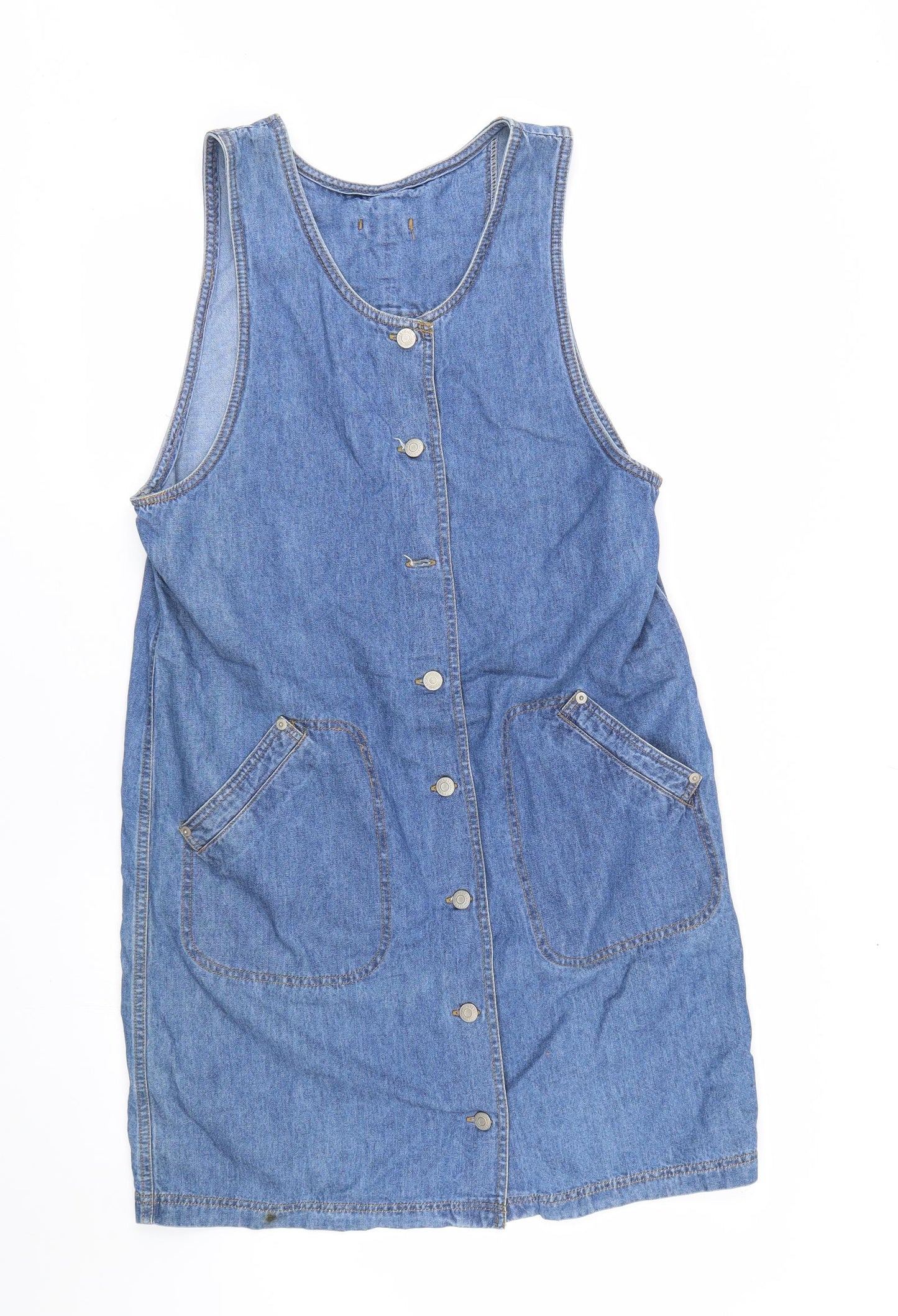 TapeMeasure Womens Blue   Tank Dress  Size M