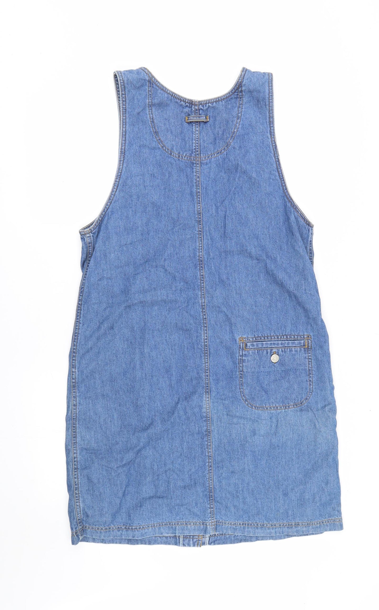 TapeMeasure Womens Blue   Tank Dress  Size M
