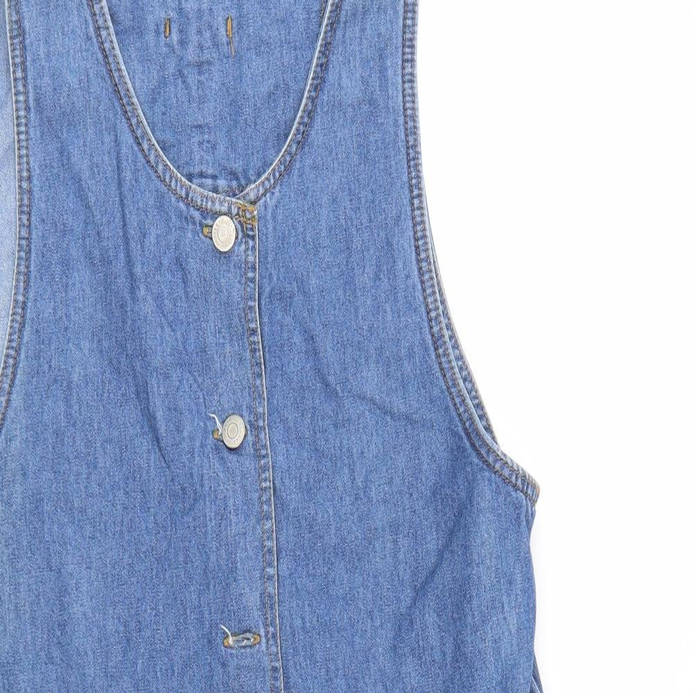 TapeMeasure Womens Blue   Tank Dress  Size M
