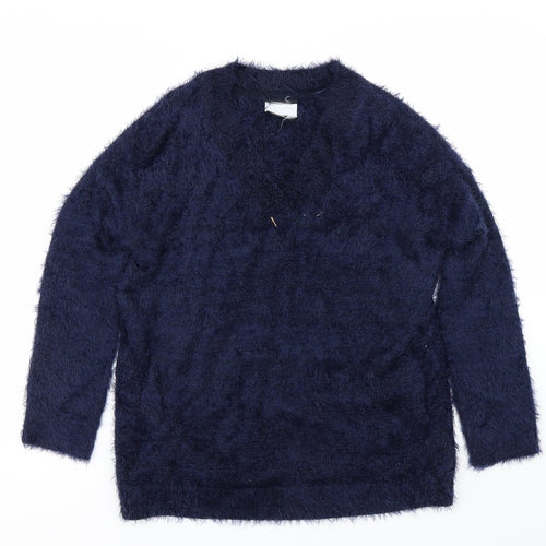 Dorothy Perkins Womens Blue   Pullover Jumper Size S