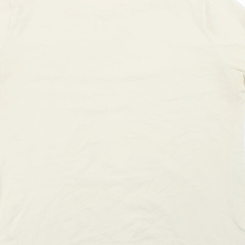 ELVI Womens Beige   Basic T-Shirt Size L