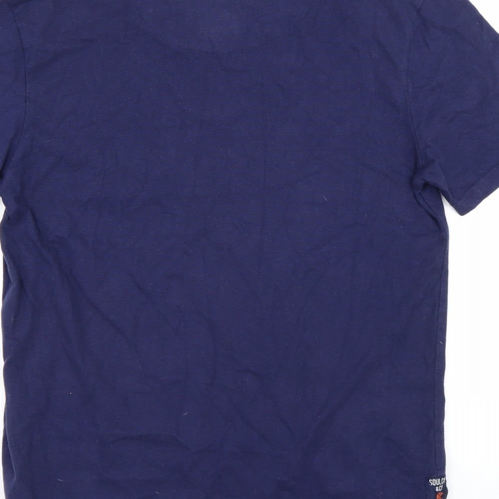 SoulCal&Co Mens Blue    Polo Size M