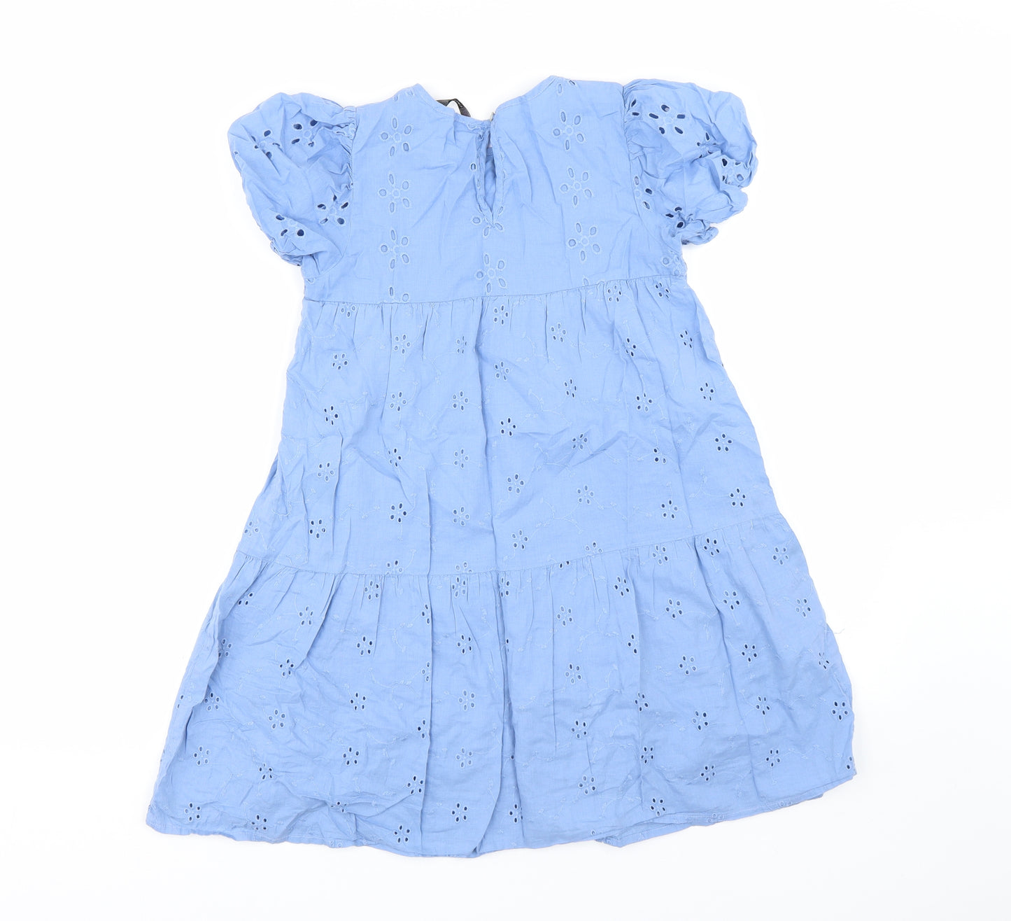 George Girls Blue Floral  T-Shirt Dress  Size 9-10 Years