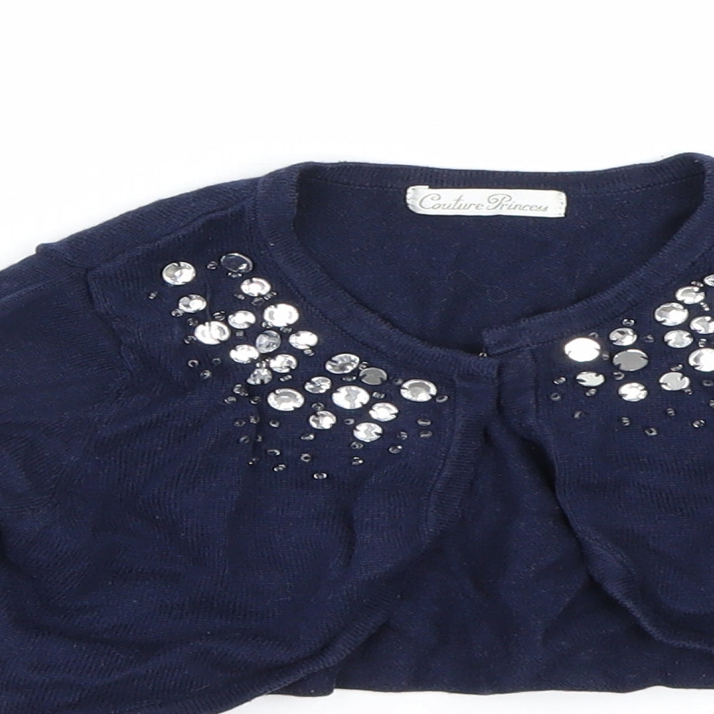 Couture Princess Girls Blue   Cape Jumper Size 5 Years
