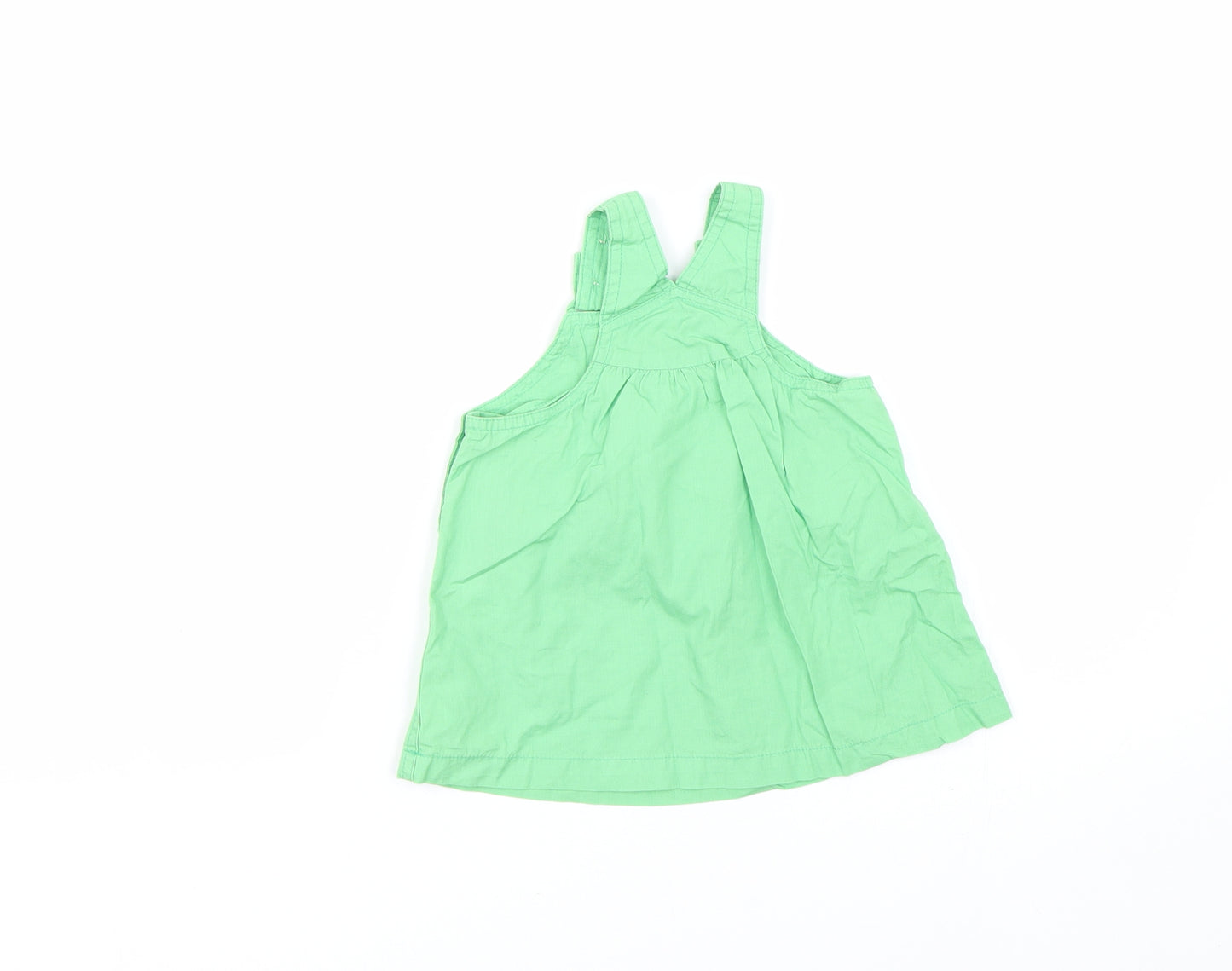 NEXT Girls Green Floral  Tank Dress  Size 3-6 Months