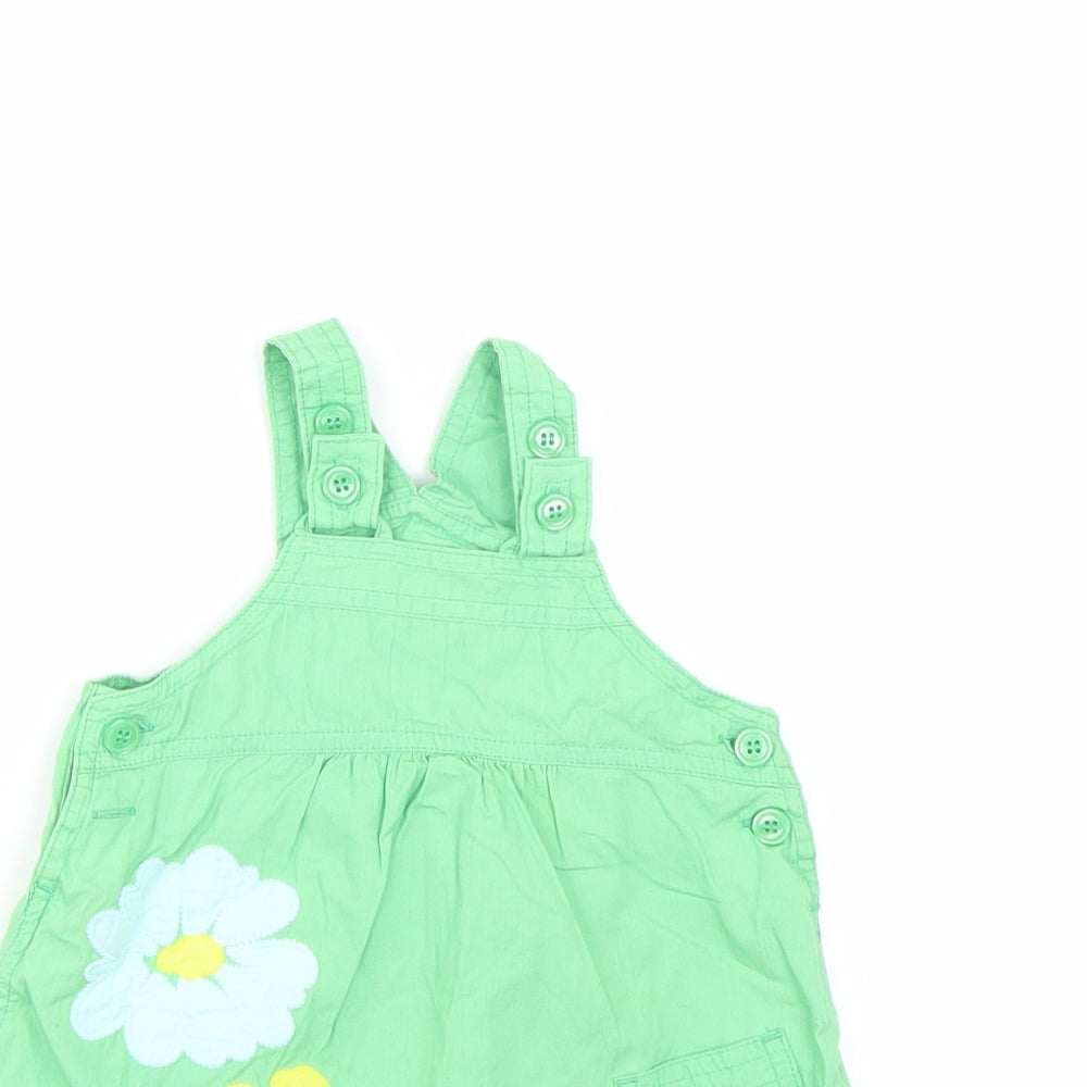 NEXT Girls Green Floral  Tank Dress  Size 3-6 Months