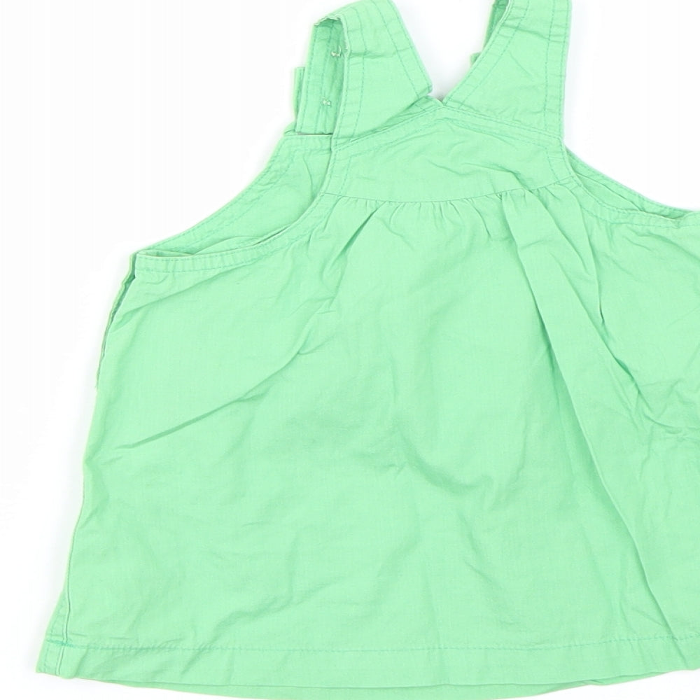 NEXT Girls Green Floral  Tank Dress  Size 3-6 Months