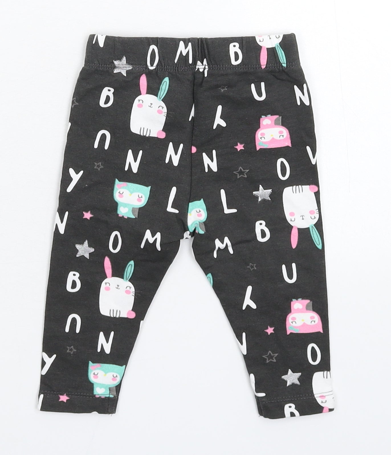 Pep&Co Girls Grey   Jogger Trousers Size 6-9 Months  - Legging