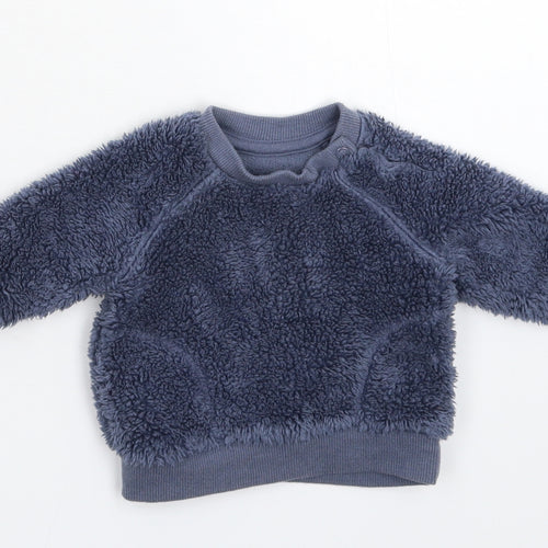 Nutmeg Boys Blue   Pullover Jumper Size 0-3 Months