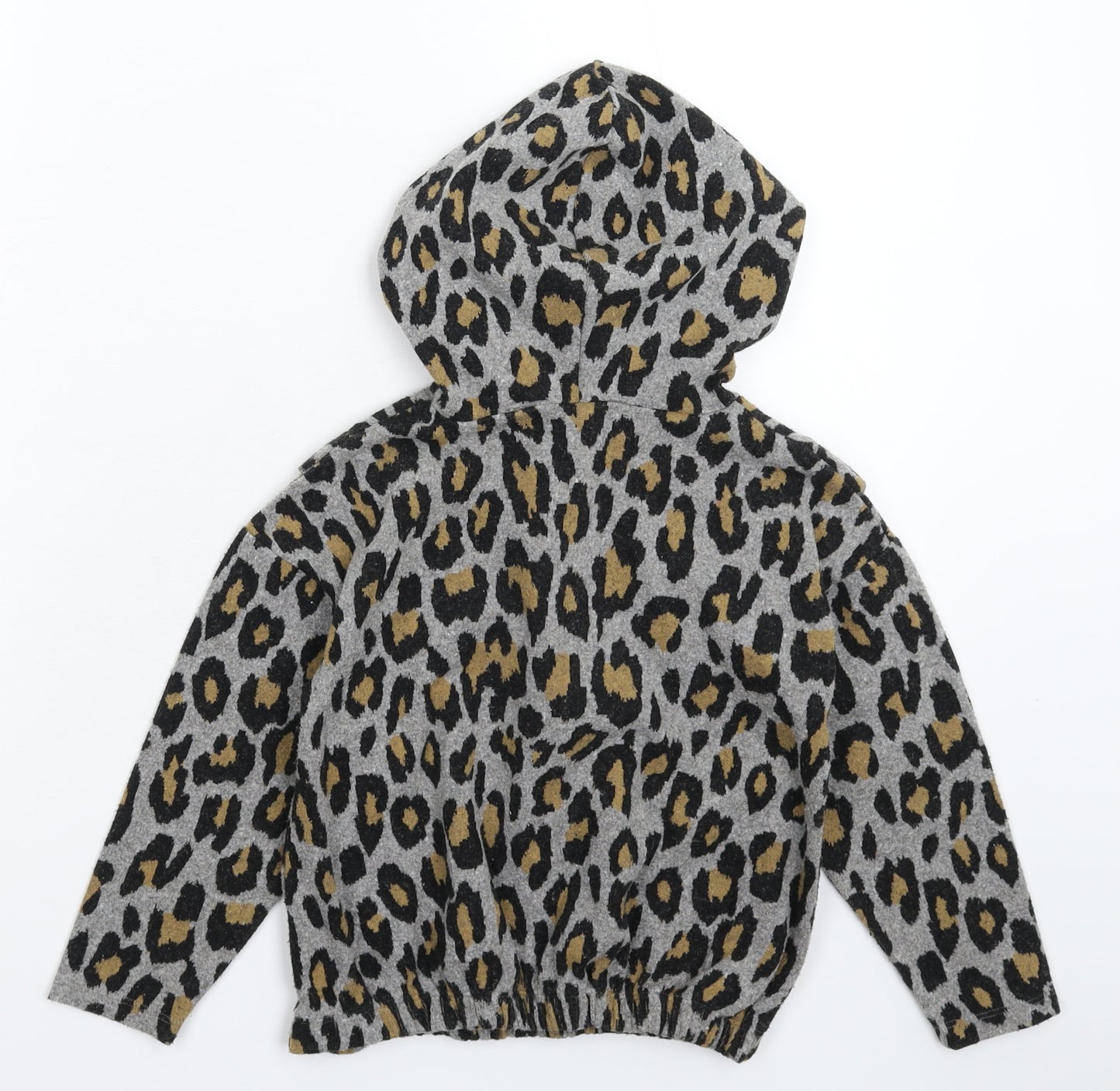 Matalan Girls Multicoloured Animal Print  Pullover Hoodie Size 7 Years