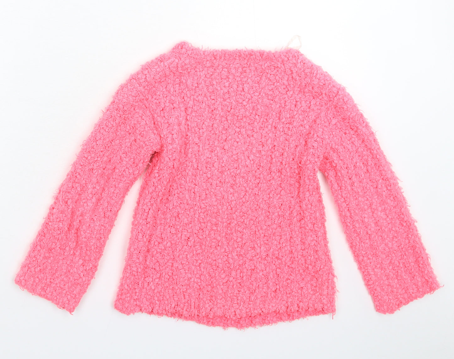 Matalan Girls Pink  Knit Pullover Jumper Size 6 Years