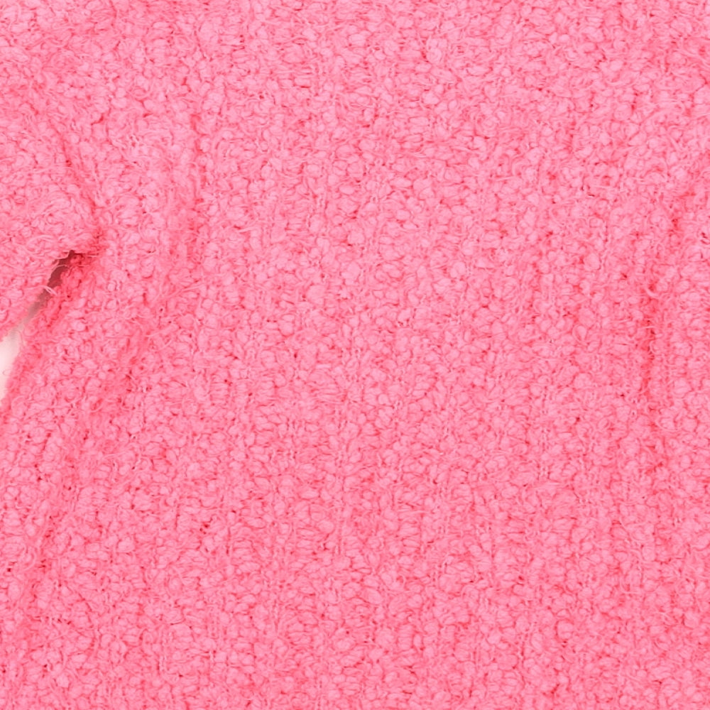 Matalan Girls Pink  Knit Pullover Jumper Size 6 Years