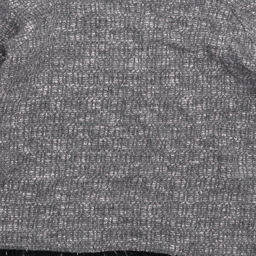 Jainco Girls Grey  Knit Pullover Jumper Size 9-10 Years