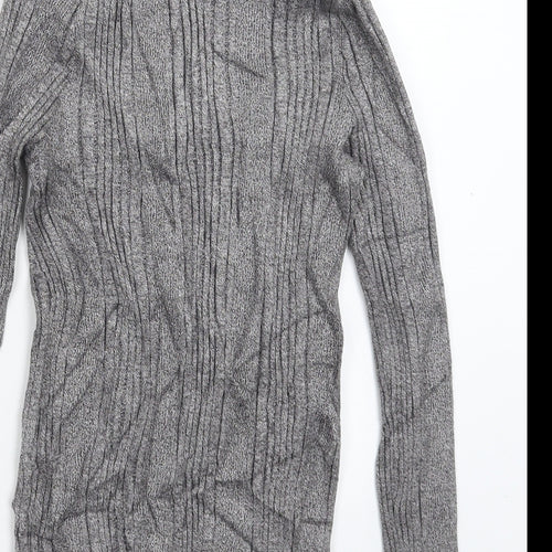 Marks and Spencer Womens Grey  Knit Pullover Jumper Size 12